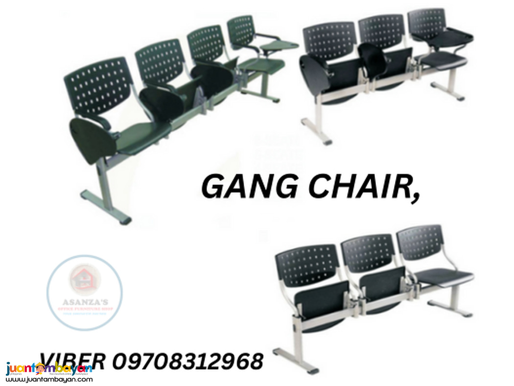 FOLDABLE SEAT & TAB,STEEL GANG CHAIR