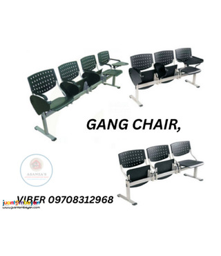 FOLDABLE SEAT & TAB,STEEL GANG CHAIR