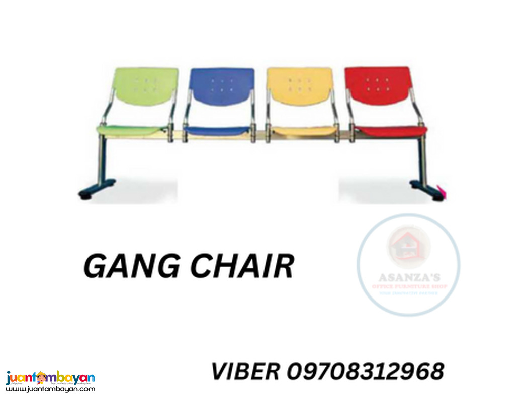 FOLDABLE SEAT & TAB,STEEL GANG CHAIR