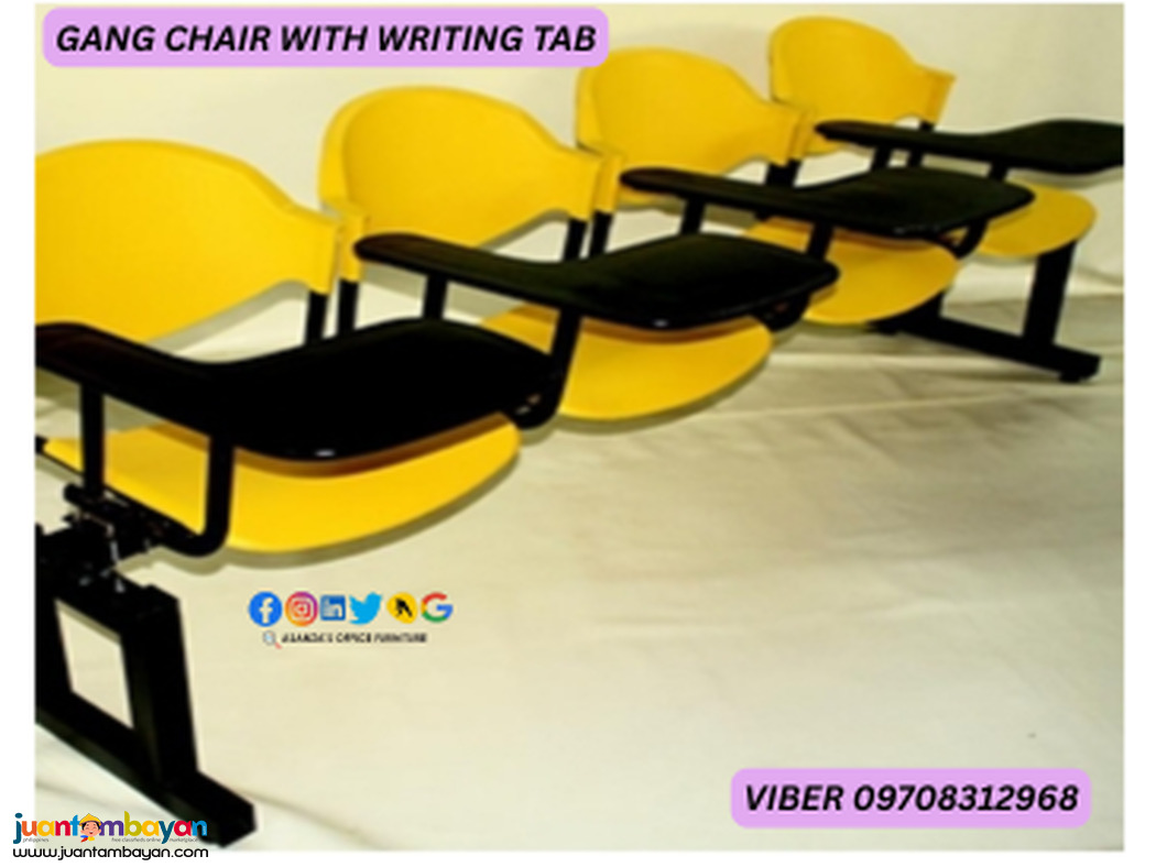 PLASTIC GANG CHAIR WITH TAB