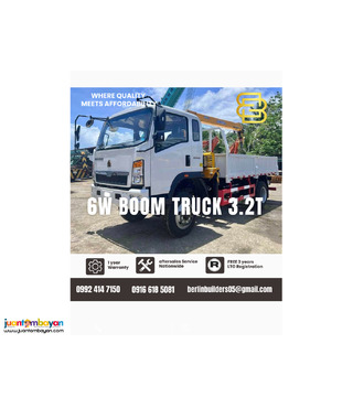 6-wheeler 3.2t Boom truck Sinotruk