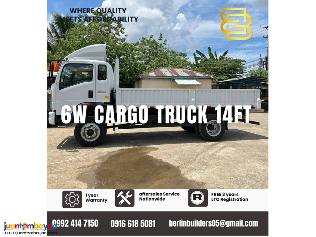 6-wheeler Drop Side Cargo Truck 14ft Sinotruk 