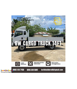 6-wheeler Drop Side Cargo Truck 14ft Sinotruk 