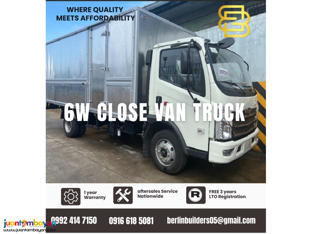 6-wheeler closed van 14ft