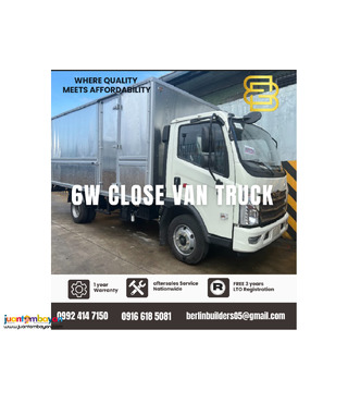 6-wheeler closed van 14ft