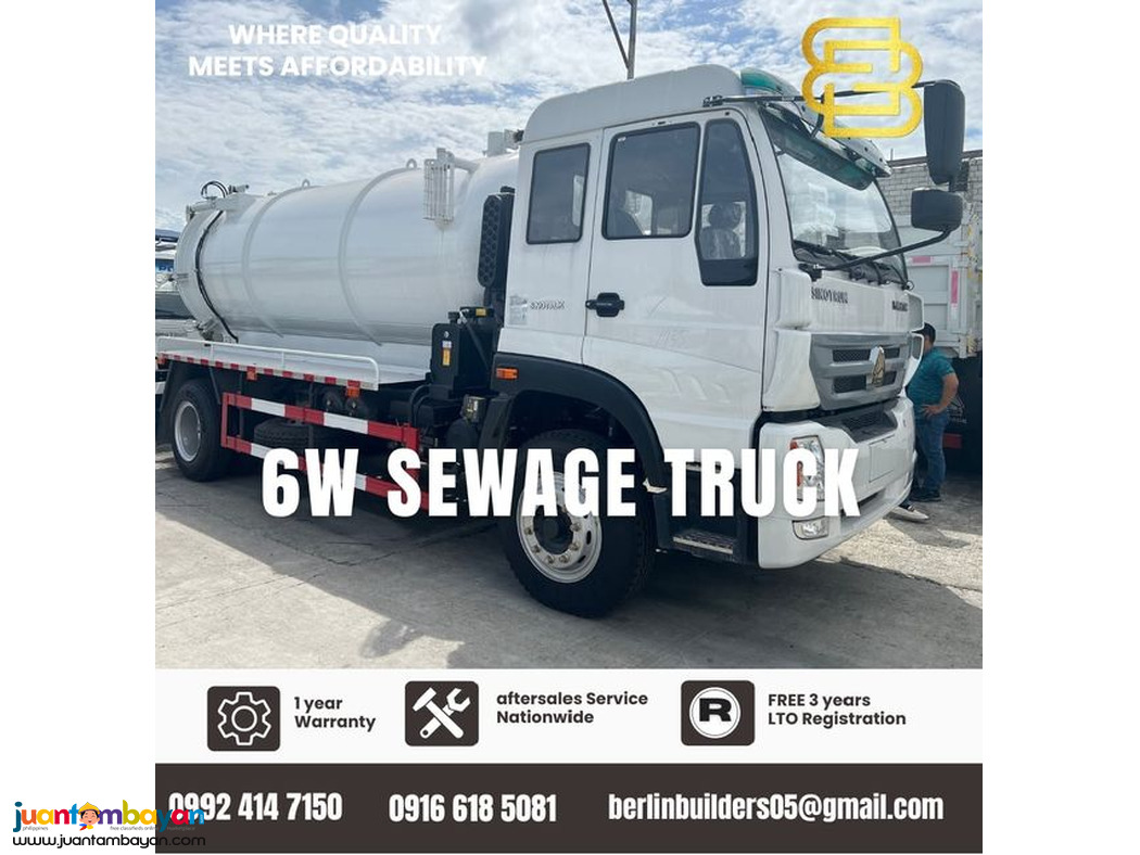 6- wheeler Sewage Truck Brand New for Sale