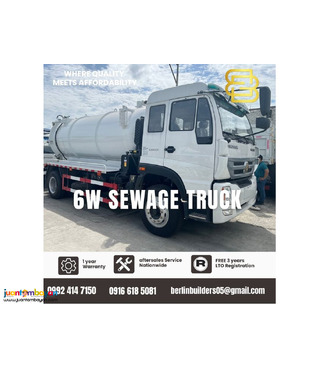 6- wheeler Sewage Truck Brand New for Sale