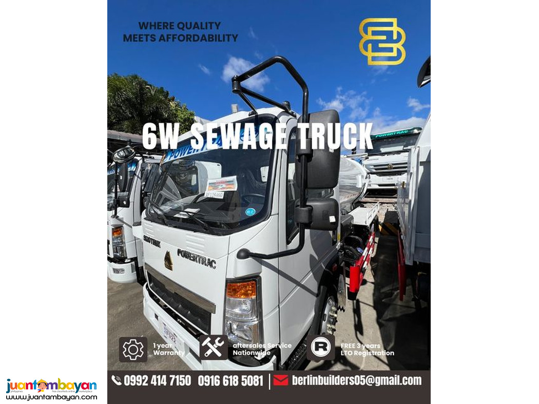 6- wheeler Sewage Truck Brand New for Sale