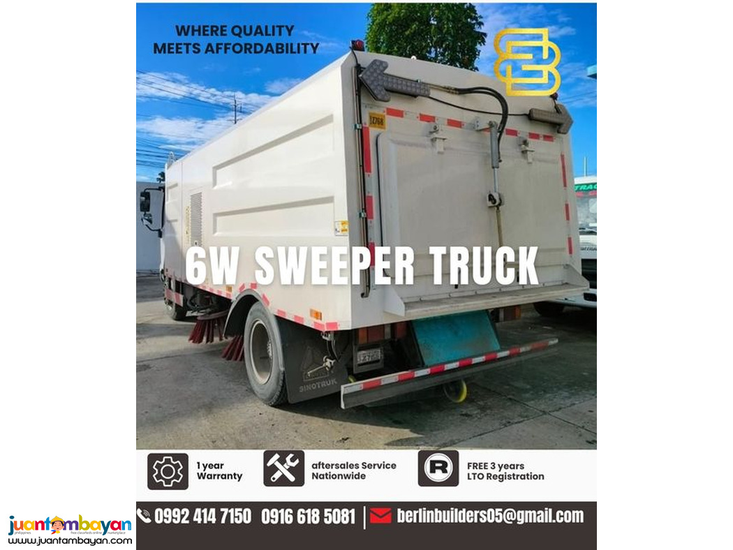 6 wheeler sweeper truck brand new for sale