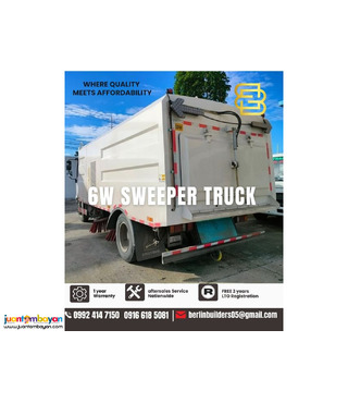 6 wheeler sweeper truck brand new for sale