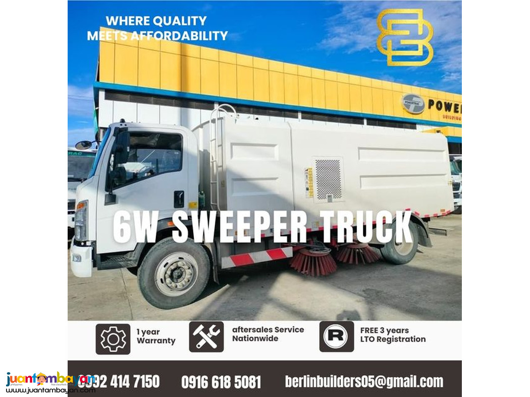 6 wheeler sweeper truck brand new for sale