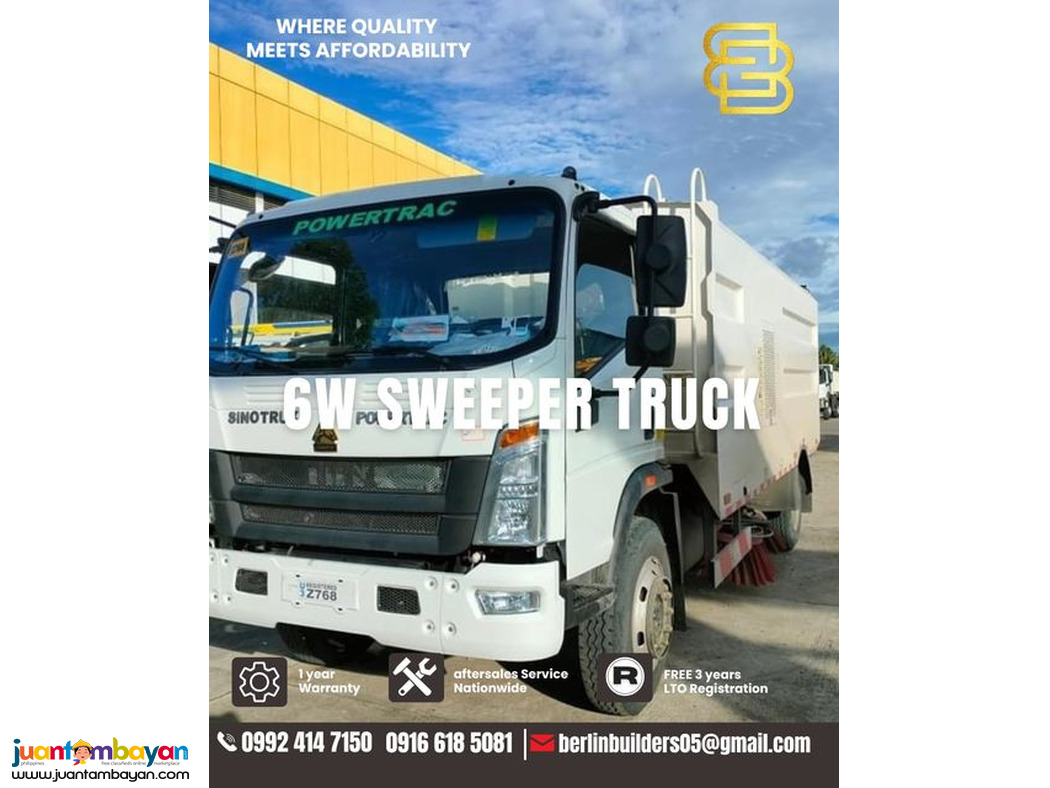 6 wheeler sweeper truck brand new for sale