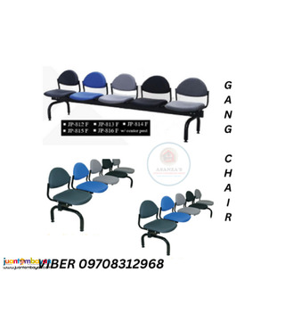 gang chair with cushion seat