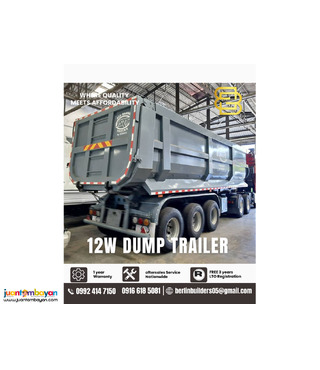 12 WHEELER SIDE DUMP TRAILER 40CBM