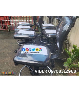 DRAFTING / TELLER CHAIR WITH FOOTSRING