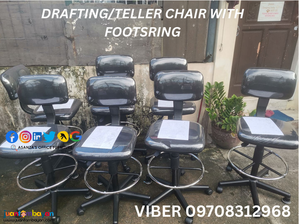 DRAFTING / TELLER CHAIR WITH FOOTSRING