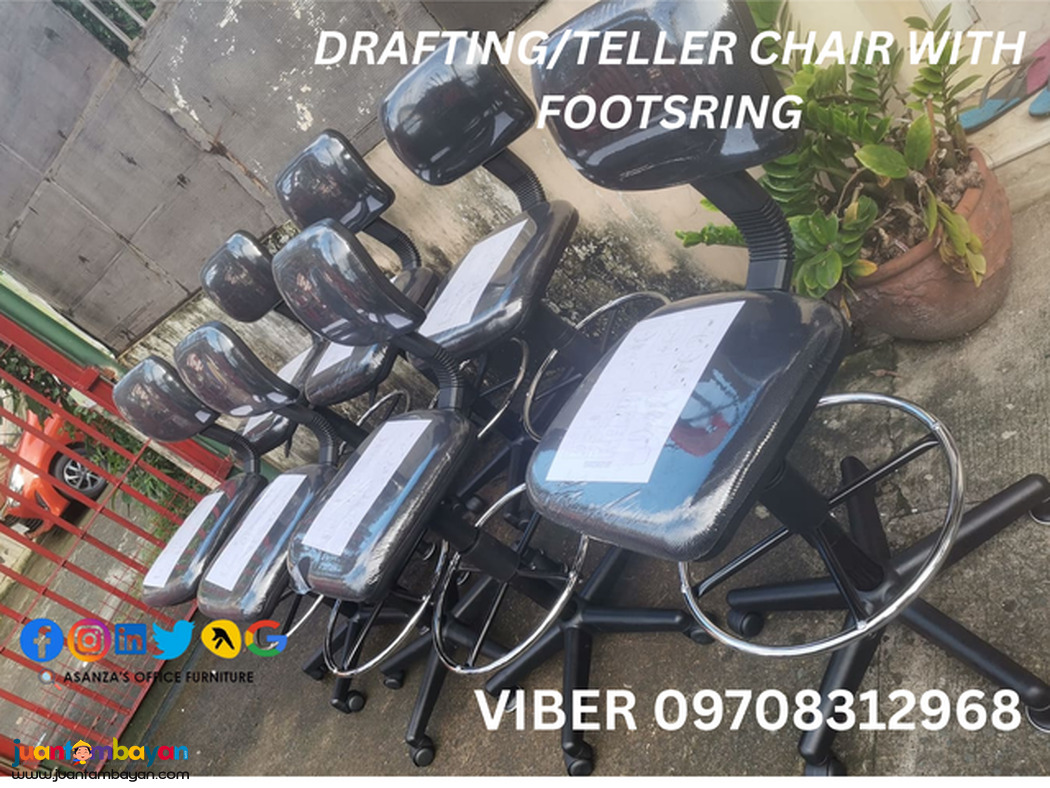 DRAFTING / TELLER CHAIR WITH FOOTSRING