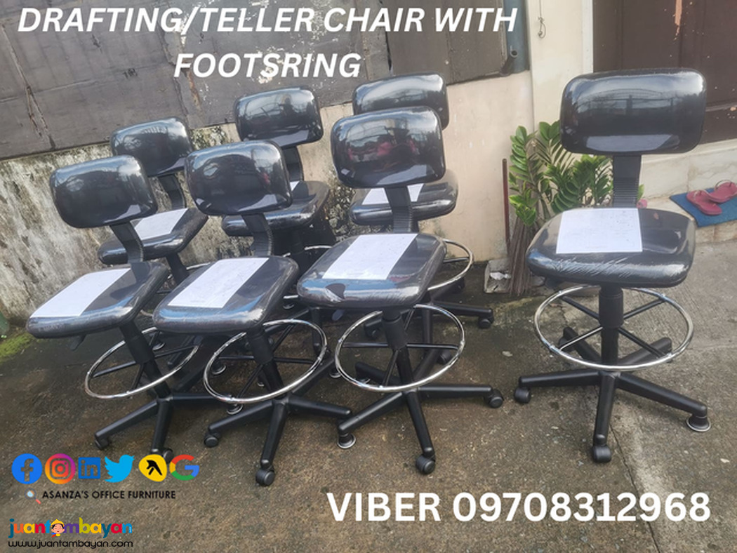 DRAFTING / TELLER CHAIR WITH FOOTSRING