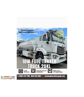 10 wheeler Fuel tanker truck 20,000 liters sinotruk howo NX