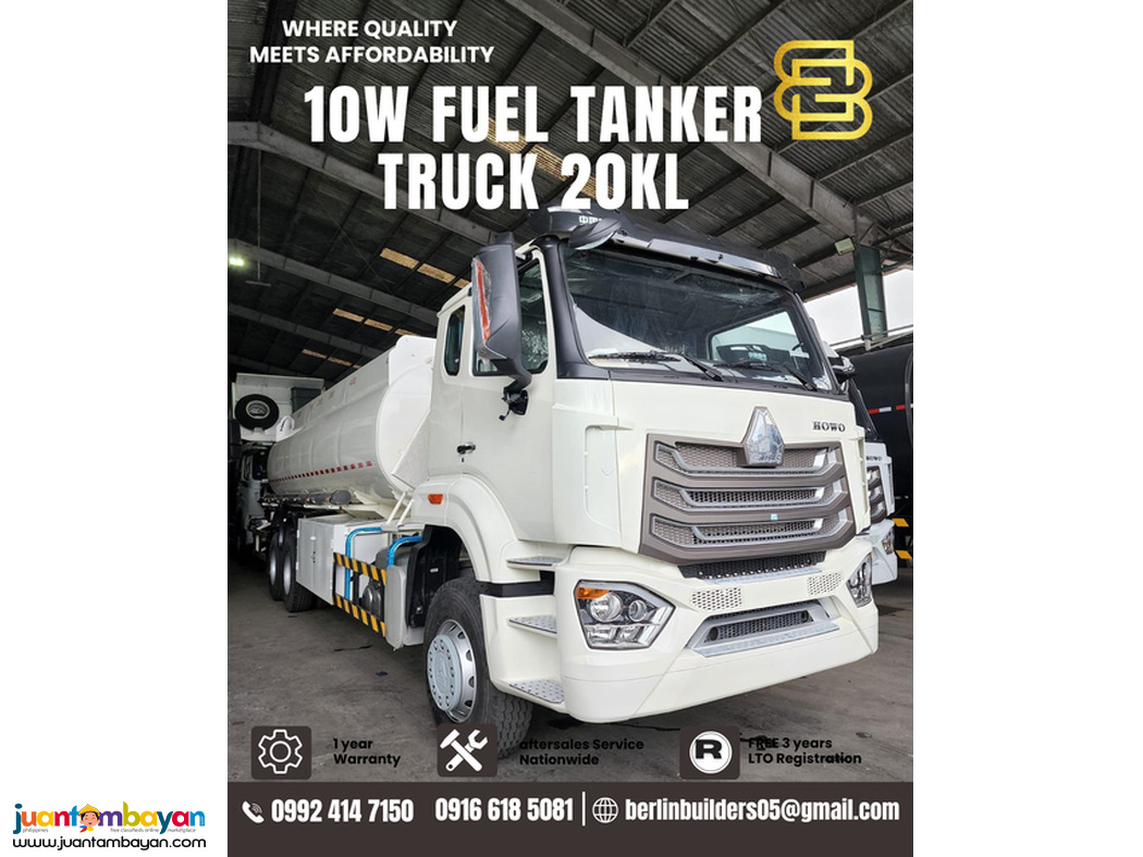 10 wheeler Fuel tanker truck 20,000 liters sinotruk howo NX