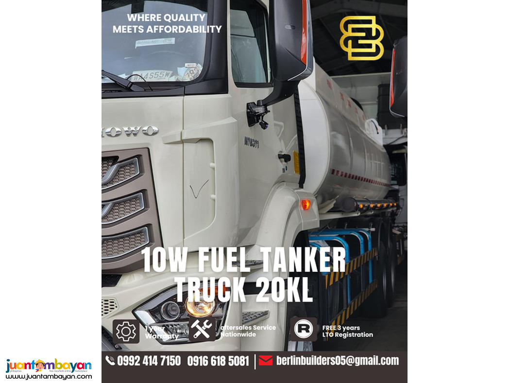 10 wheeler Fuel tanker truck 20,000 liters sinotruk howo NX