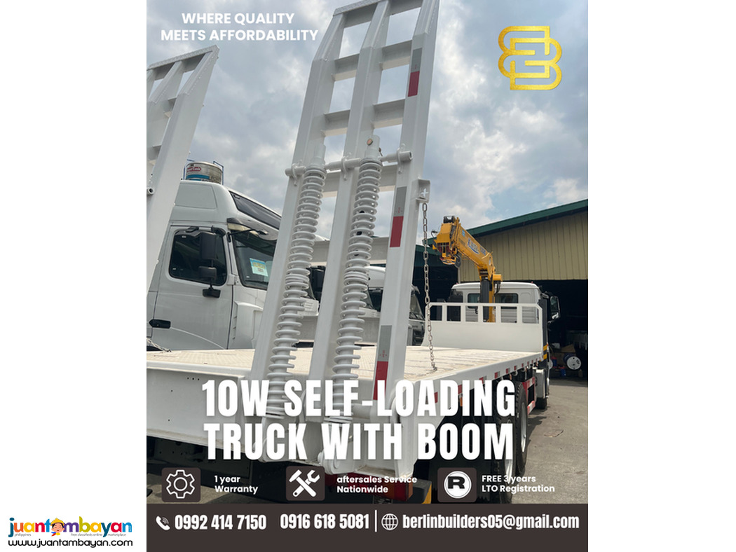 10-wheeler self loading truck with boom sinotruk howo