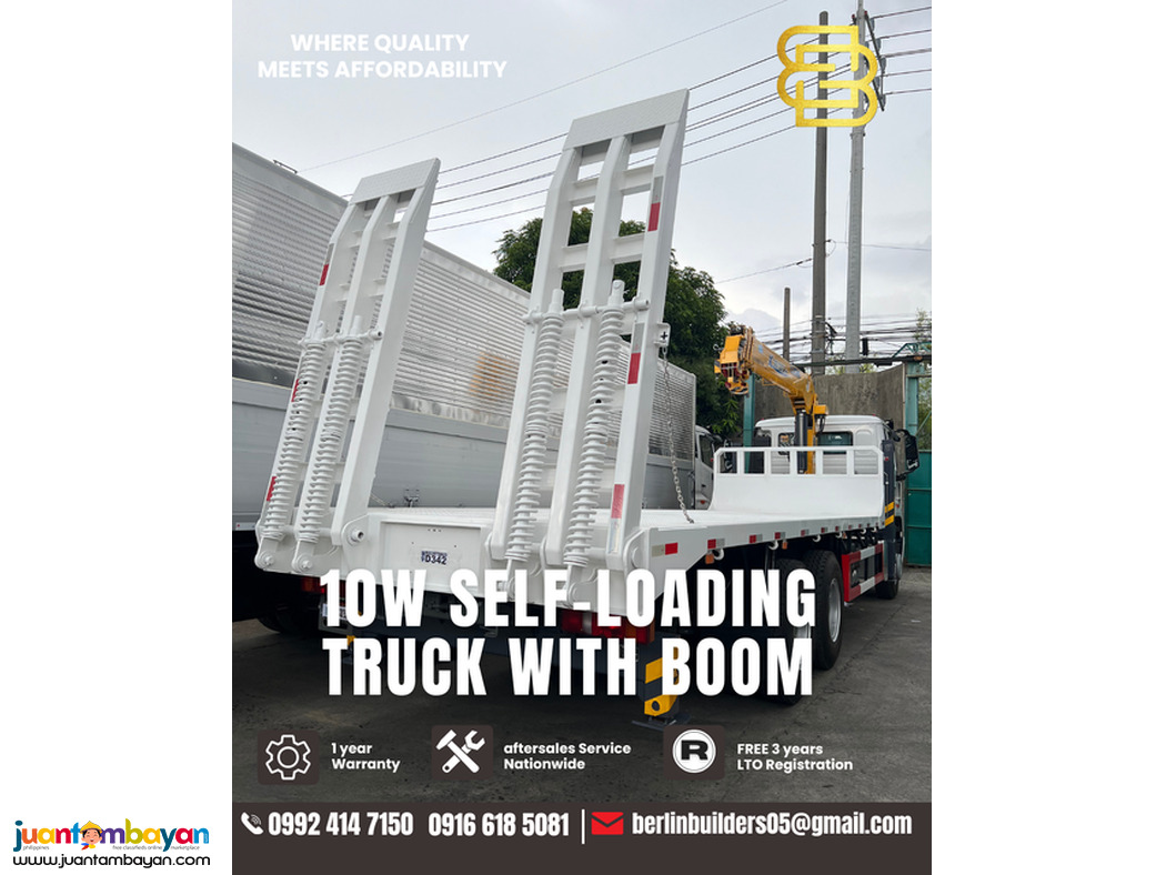 10-wheeler self loading truck with boom sinotruk howo