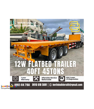 flatbed trailer 40ft, 45tons brand new 