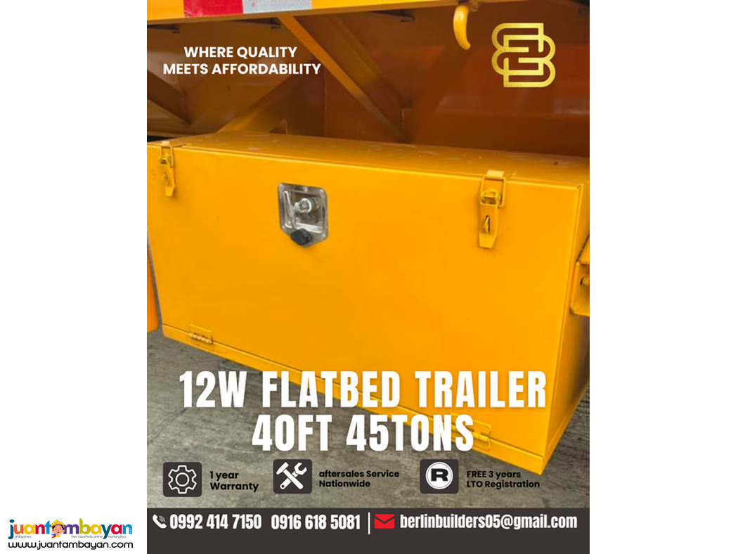 flatbed trailer 40ft, 45tons brand new 
