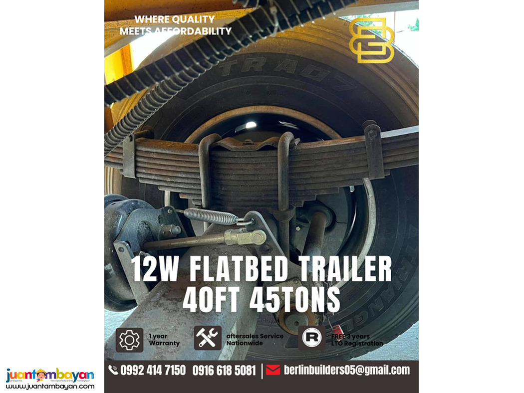 flatbed trailer 40ft, 45tons brand new 
