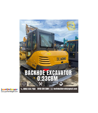 excavator backhoe xcmg xe60da 0.23cbm brand new 