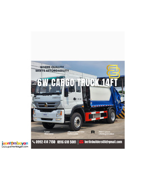 6 wheeler garbage compactor Truck brand new