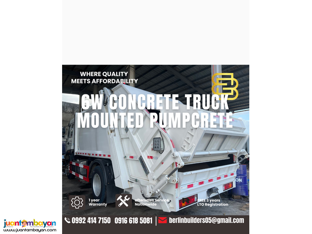 6 wheeler garbage compactor Truck brand new