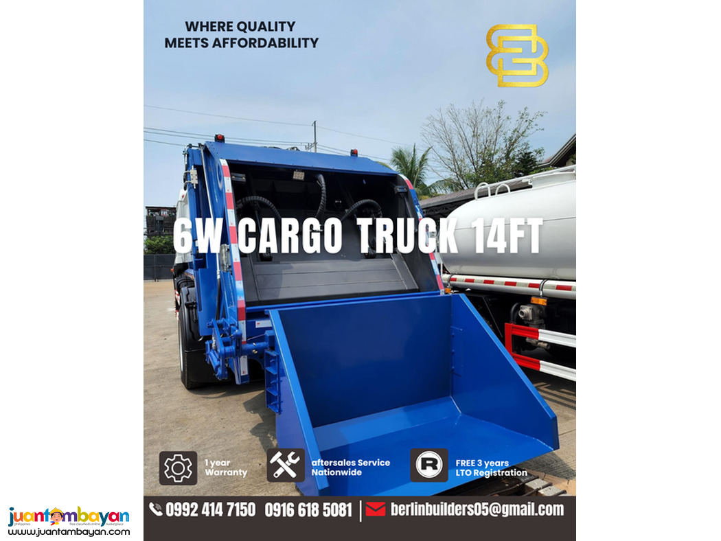 6 wheeler garbage compactor Truck brand new