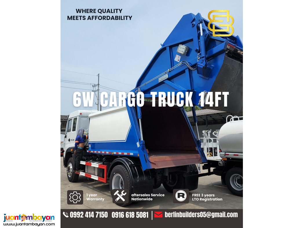 6 wheeler garbage compactor Truck brand new