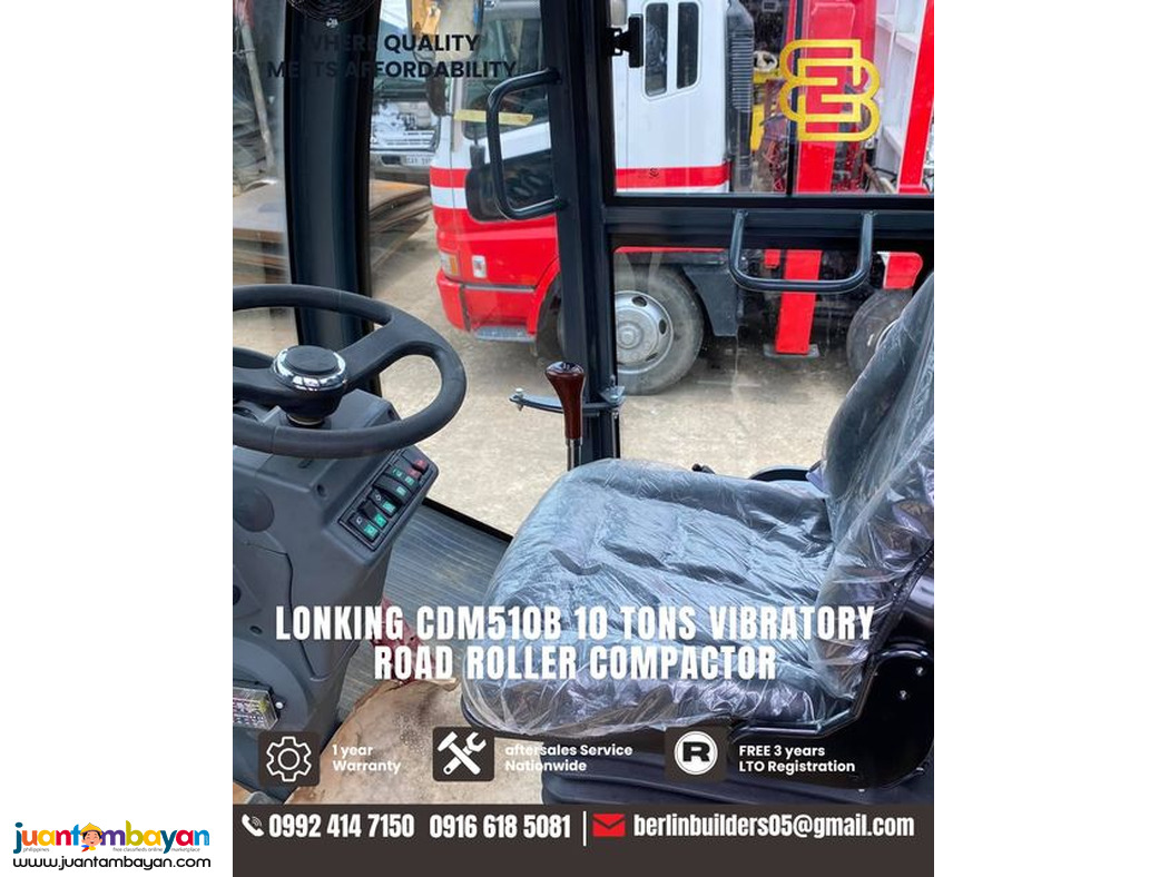 Lonking CDM510b 10 tons Road Roller Compactor Brand New