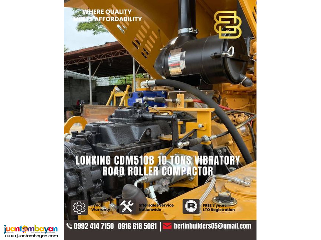 Lonking CDM510b 10 tons Road Roller Compactor Brand New