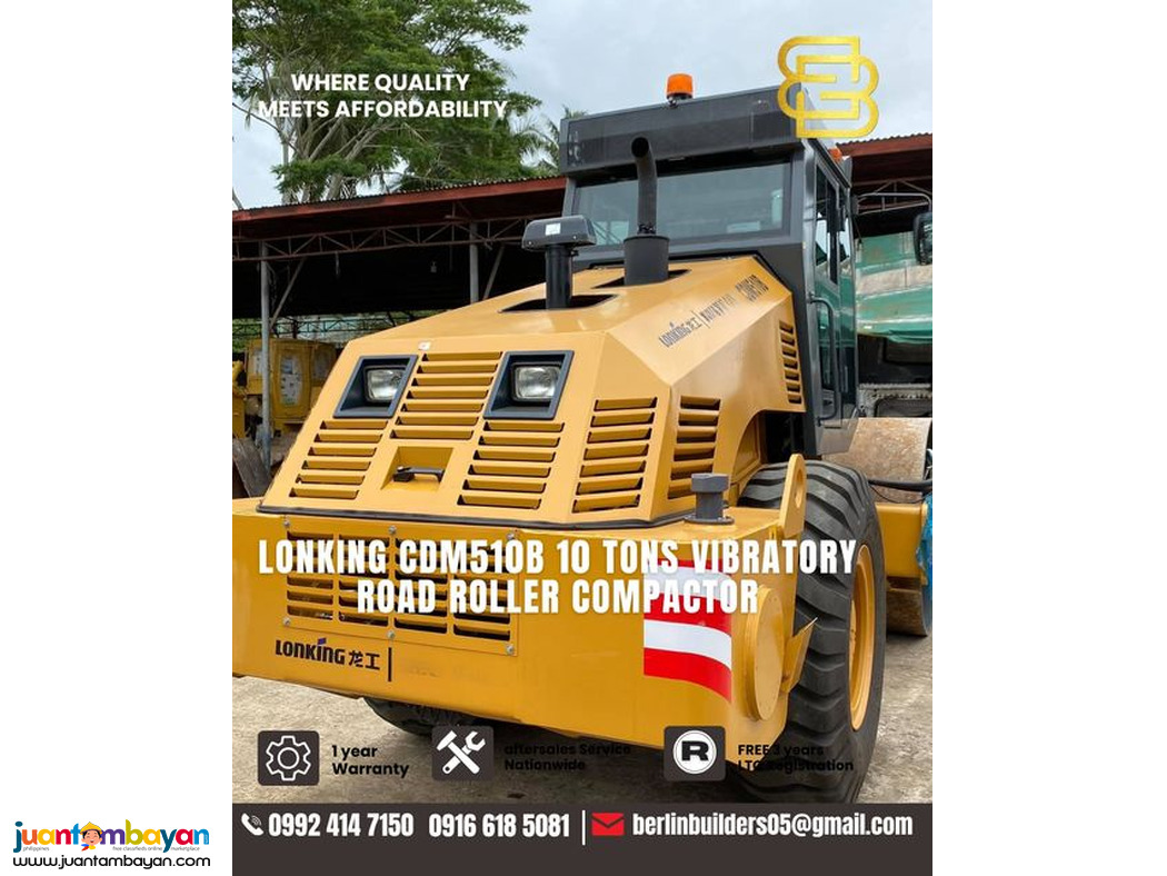 Lonking CDM510b 10 tons Road Roller Compactor Brand New