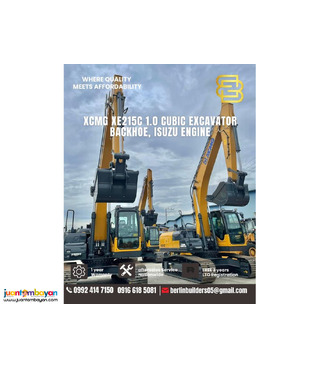 XCMG XE215C 1 cubic Excavator Backhoe Isuzu Engine Brand New