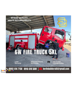 6-wheeler Fire truck 5kl Sinotruk