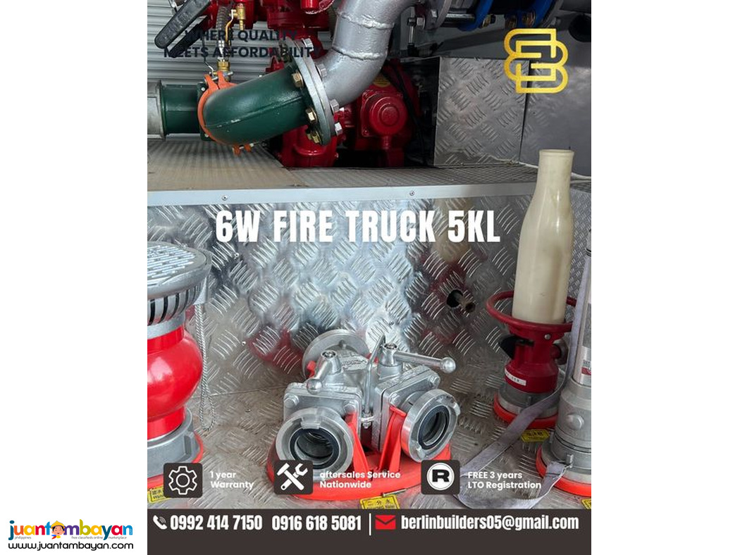 6-wheeler Fire truck 5kl Sinotruk