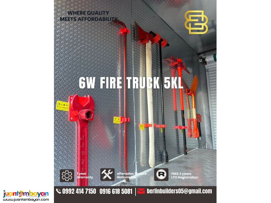 6-wheeler Fire truck 5kl Sinotruk