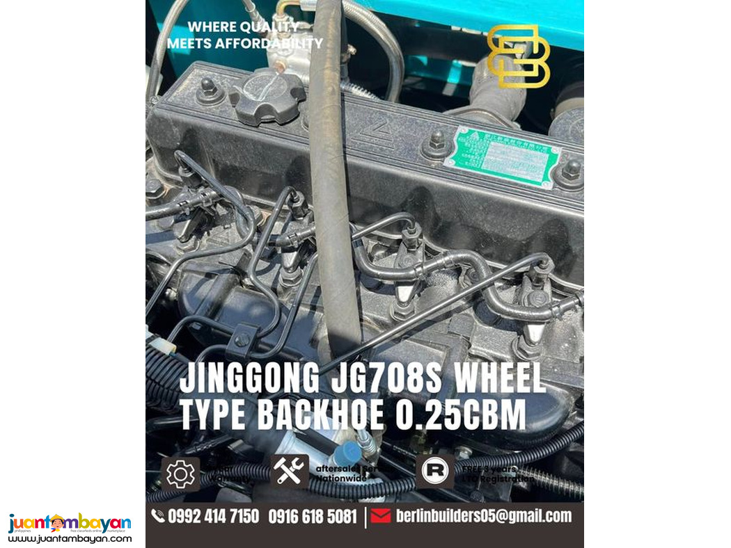 JG708S Jinggong Excavator 0.25 cubic wheel type