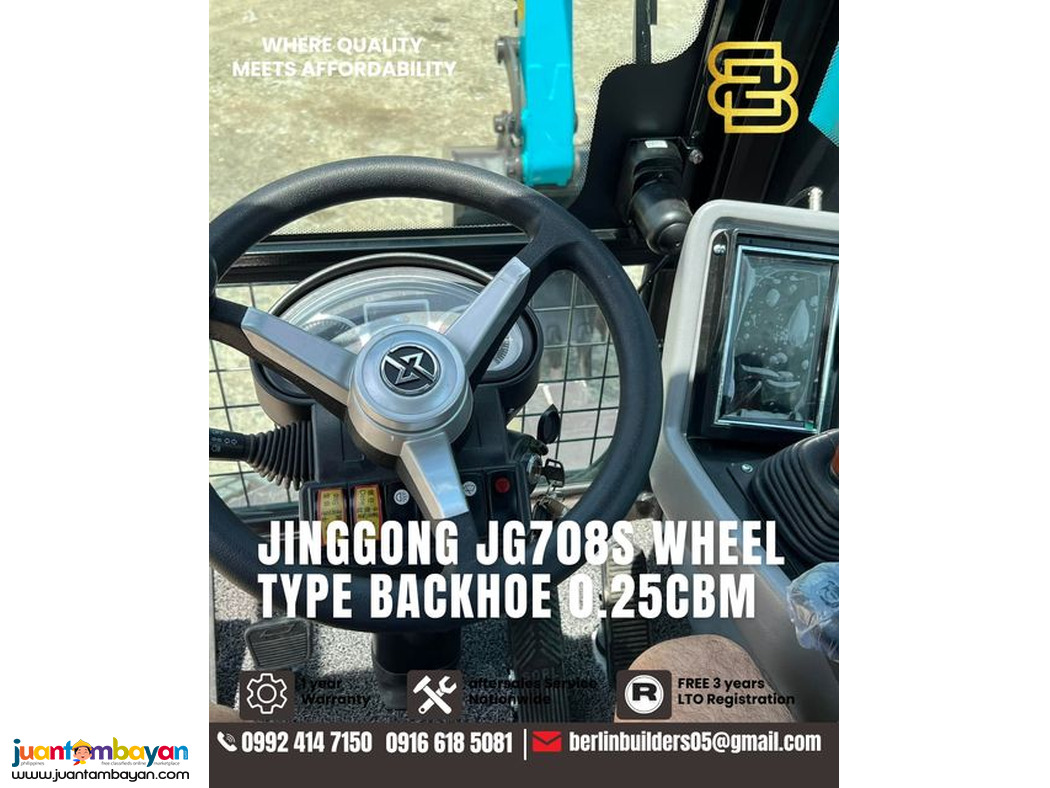 JG708S Jinggong Excavator 0.25 cubic wheel type