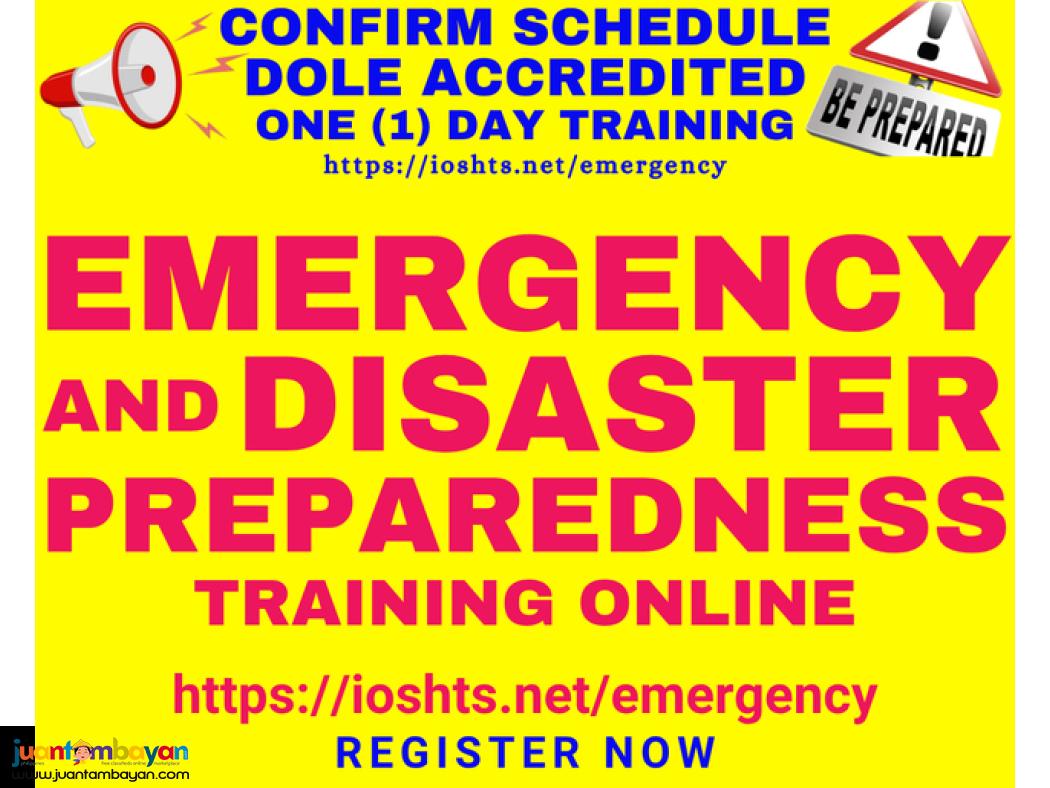 Emergency Preparedness Safety Training DOLE Accredited Training Online