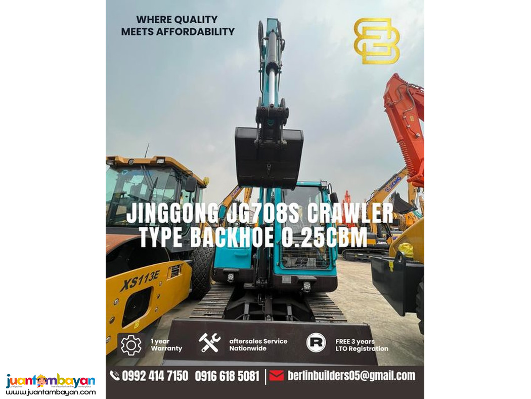 JG608L Jinggong Backhoe Excavator Crawler Type 0.25cbm
