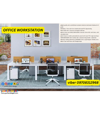 OFFICE TABLE WORKSTATION WITH SCREEN PANEL