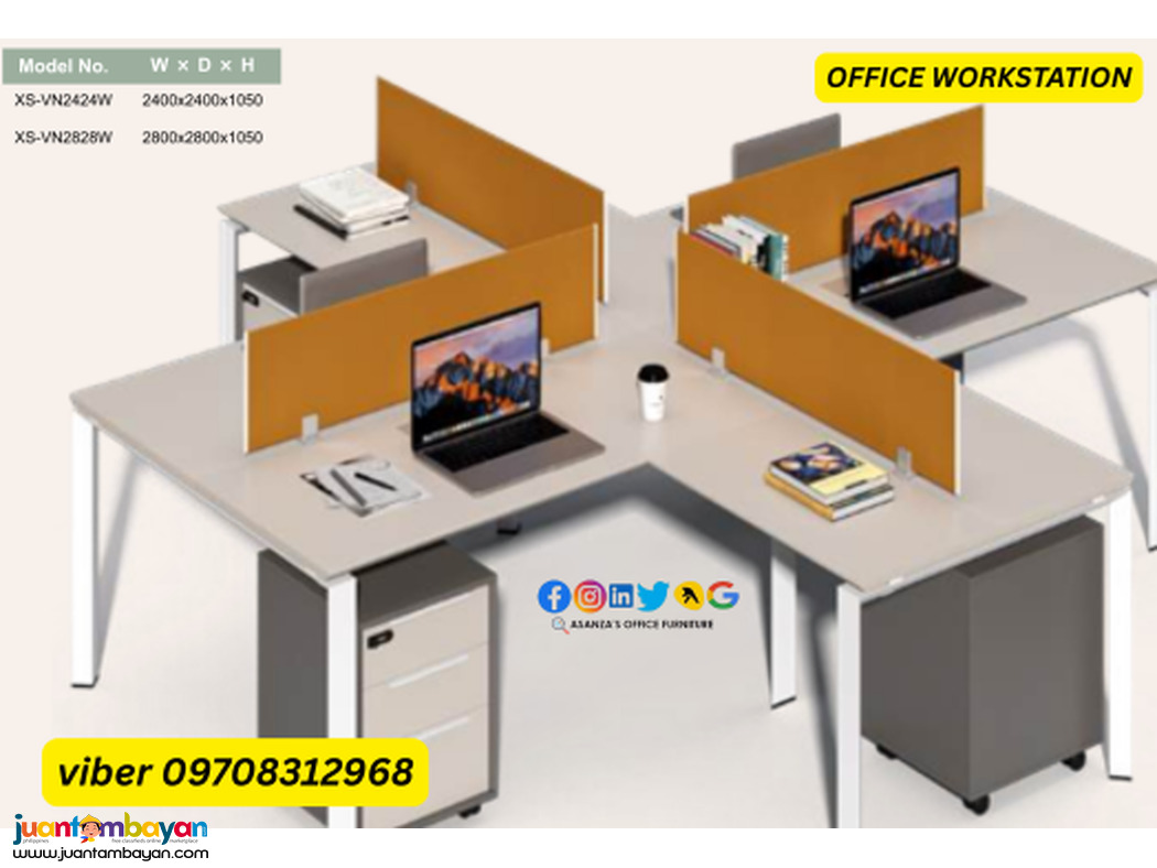 OFFICE TABLE WORKSTATION WITH SCREEN PANEL