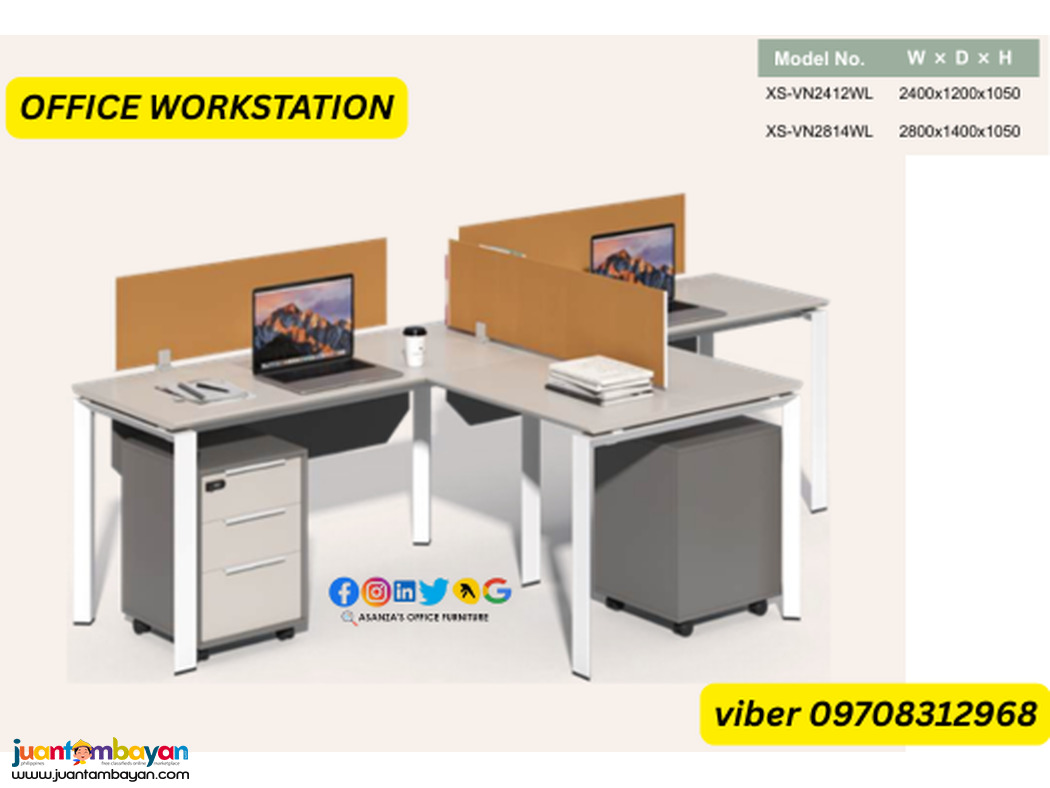 OFFICE TABLE WORKSTATION WITH SCREEN PANEL