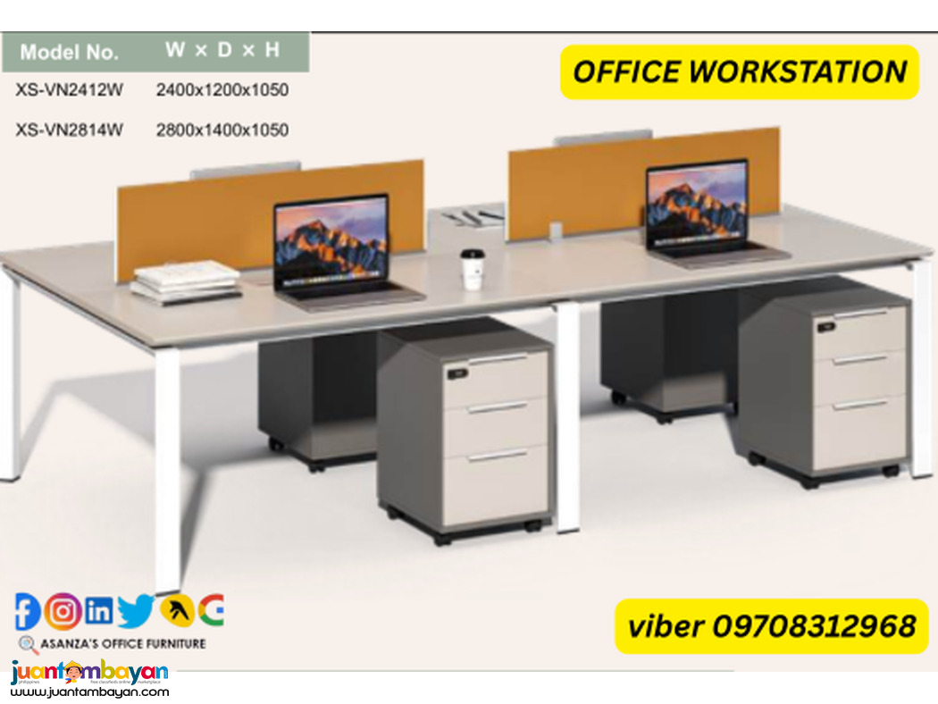 OFFICE TABLE WORKSTATION WITH SCREEN PANEL